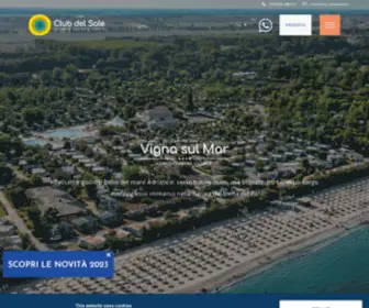 VignasulmarcampingVillage.com(Look at all the club del sole campsites in emilia romagna) Screenshot