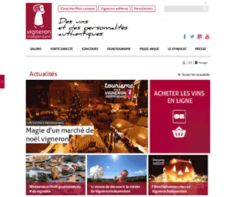 Vigneron-Independant.com(Vignerons Indépendants) Screenshot