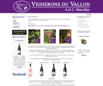 Vigneronsduvallon.com(Le Vallon) Screenshot