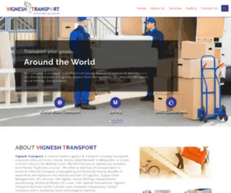 Vigneshtransport.com(Vignesh Transport) Screenshot