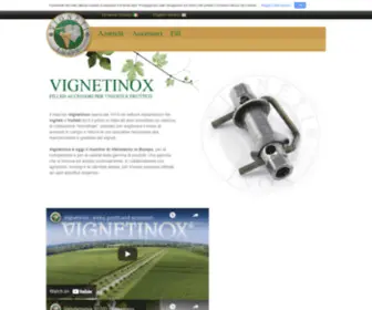 Vignetinox.com(Pali, fili e accessori per vigneti e frutteti) Screenshot