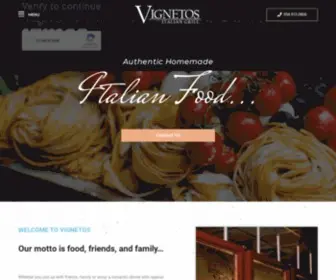 Vignetosplantation.com(Authentic Homemade Italian Food) Screenshot