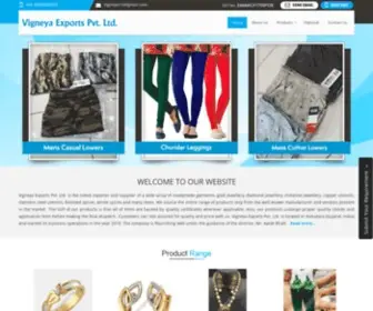 VigneyaexportspVTLTD.co.in(Cotton Leggings exporter from Vadodara India) Screenshot