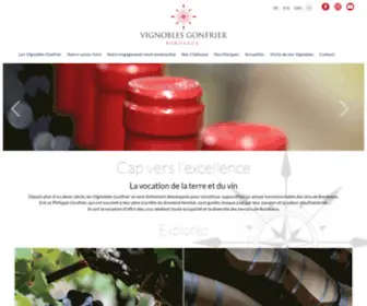 Vignobles-Gonfrier.fr(Vignobles Gonfrier) Screenshot