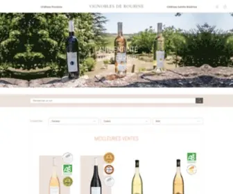 Vignoblesderoubine.com(Découvrez la boutique en ligne des Vignobles de Roubine) Screenshot