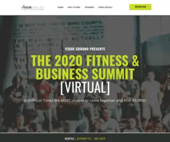 Vigorgroundsummit.com(The powerful coaching and fitness business event for fitness professionals) Screenshot