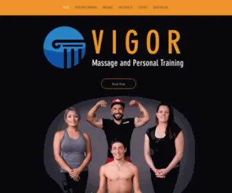 Vigormassagept.com(Vigor Massage and Personal Training in Dallas) Screenshot