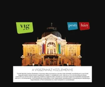 Vigszinhaz.hu(Vígszínház) Screenshot