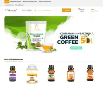 Vihado.in(Buy Natural Health Care and Beauty Products) Screenshot