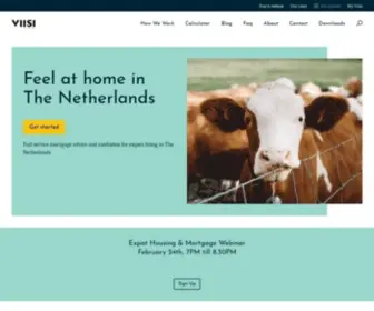 Viisi-Expats.nl(Full service expat mortgage advice for academics in The Netherlands) Screenshot