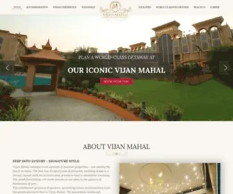 Vijanmahal.com(5 Star Hotel in Jabalpur) Screenshot