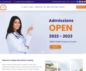 Vijayaeducationalacademy.org(Best Allied Health Science College in Chennai) Screenshot