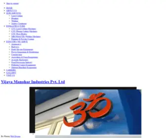 Vijayamanoharind.com(Vijaya Manohar Industries Pvt. Ltd) Screenshot