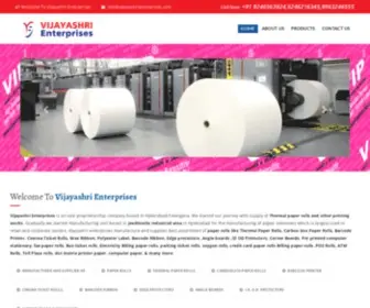 Vijayashrienterprises.com(Thermal Paper Rolls Manufacturers in Hyderabad Vijayashri Enterprises) Screenshot