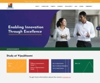 Vijaybhoomi.edu.in(Vijaybhoomi University) Screenshot