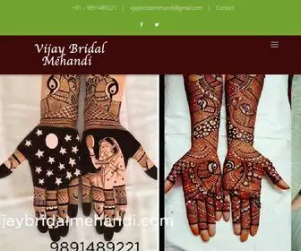 Vijaybridalmehandi.com(Vijay Bridal Mehandi) Screenshot