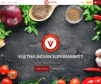 Vijethagrocery.com(Vijetha Indian Supermarket) Screenshot