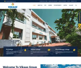 Vikaasdegree.com(Vikaas Group of Institutions) Screenshot