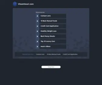 Vikashtiwari.com(Vikashtiwari) Screenshot
