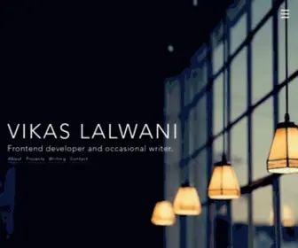 Vikaslalwani.com(Vikas Lalwani) Screenshot