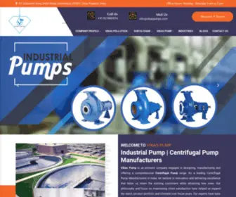 Vikaspumps.com(Centrifugal Pump Manufacturers) Screenshot