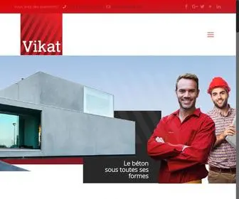 Vikat.ma(Le béton sous toutes ses formes) Screenshot