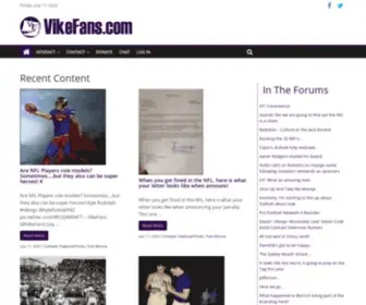 Vikefans.com(Covering the Minnesota Vikings by Vikings Fans) Screenshot