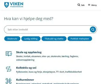 Viken.no(Viken fylkeskommune) Screenshot