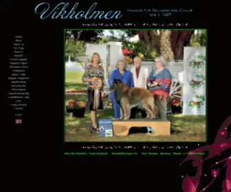 Vikholmen.com(Vikholmen's Collie and Groenendael) Screenshot