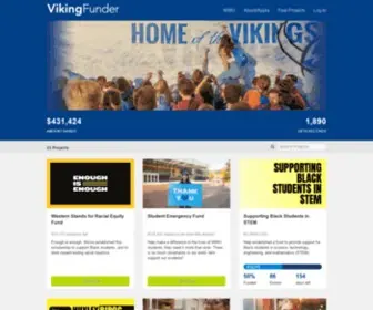 Vikingfunder.com(Western Washington University) Screenshot