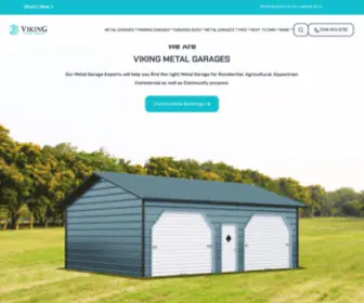 Vikingmetalgarages.com(Metal Garages for Sale) Screenshot