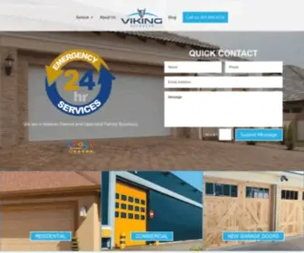 Vikingoverhead.com(Garage Door Repair Fort Worth) Screenshot