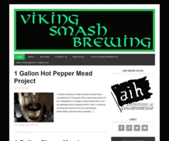 Vikingsmashbrewing.com(Homebrewing Mead and Beer) Screenshot