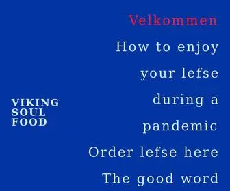 Vikingsoulfood.com(Viking Soul Food) Screenshot