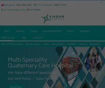 Vikramhospital.com(Best Hospital in Bangalore) Screenshot