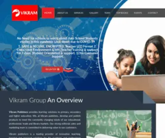 Vikrams.com(Vikram Publishers) Screenshot