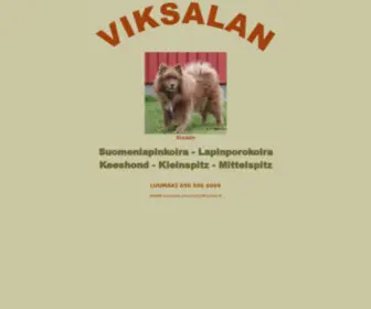 Viksalan.fi(Viksalan Suomenlapinkoirat Lapinporokoirat Keeshondit Kleinspitzit) Screenshot