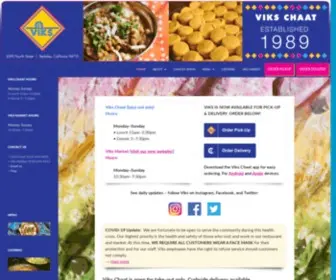 Vikschaat.com(Vik's Chaat) Screenshot