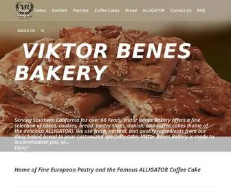 Viktorbenesbakery.com(Fine European Style Bakery) Screenshot