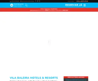 Vilabaleira.com(Vila Baleira Hotel & Resorts) Screenshot