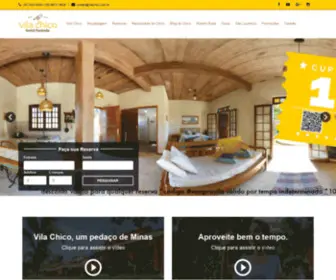 Vilachico.com.br(Vila Chico Hotel Fazenda) Screenshot