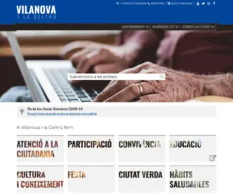 Vilanova.cat(Web Municipal) Screenshot