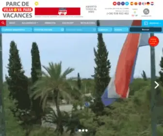 Vilanovapark.com(Campsite Barcelona) Screenshot