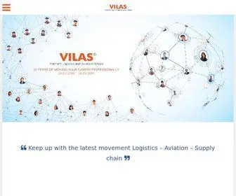 Vilas.edu.vn(Vietnam Logistics and Aviation School) Screenshot