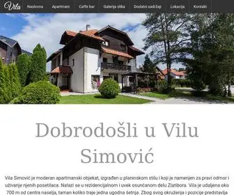 Vilasimovic.com(Apartmani i smeštaj na Zlatiboru) Screenshot