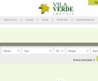 Vilaverdeimoveis.com(VILA VERDE IMÓVEIS LTDA ME) Screenshot