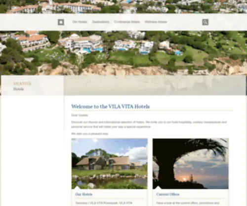 Vilavitahotels.com(VILA VITA Hotels) Screenshot
