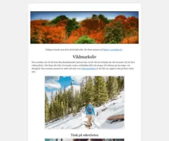 Vildmarks.se(Första sidan) Screenshot