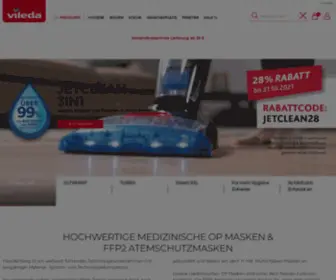 Vileda.de(Vileda Onlineshop) Screenshot