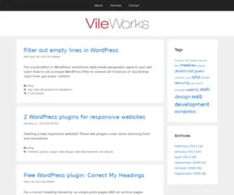 Vileworks.com(Web Design & Development) Screenshot